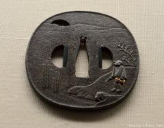 Japanese sword guard, tsuba