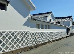 Namako-kabe castle town walls in Hagi