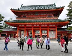 A one-of-a-kind construction, Otenmon, replica of a  1200 years old gate