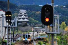 Ozu Castle landscape