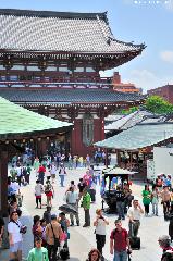 Tourists at Senso-ji