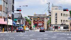 Shinto torii, Buddhist temple