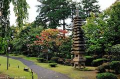 Rare 13-story tall stone lantern