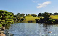 The Suizenji garden Mount Fuji