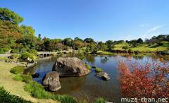 Suizenji Garden in autumn