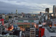 Abeno Harukas viewed from Dotonbori