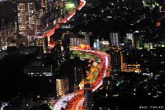 Shuto Expressway no.5 bird's-eye night view