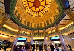 Tokyo Station dome interior, wide angle view
