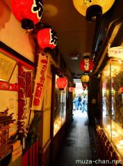 Very narrow street in Dotonbori