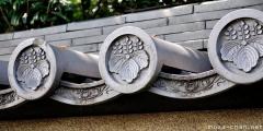 Japanese traditional architecture - Gatou roof tiles