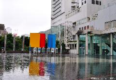 Reflections in the rain at Umeda Sky Building