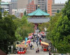 Street food stalls in Ueno, Tokyo
