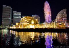Magical night view in Minato Mirai